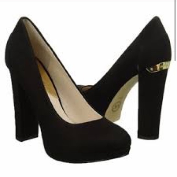 Michael Michael Kors | Suede Haven Pump | Black - Picture 1 of 6